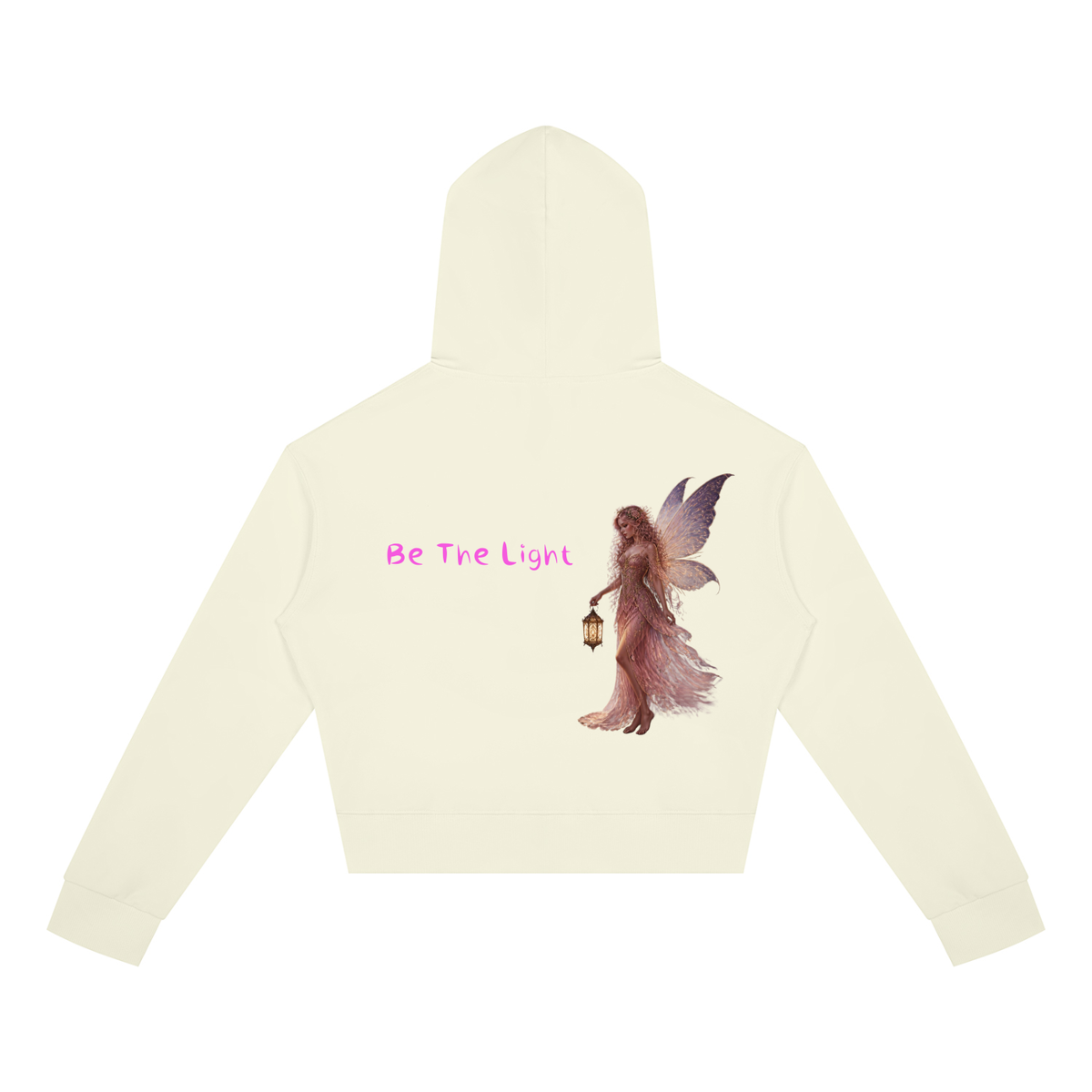Light Fairy Women's Crop Full Zip Hoodie - KR Woke Wear