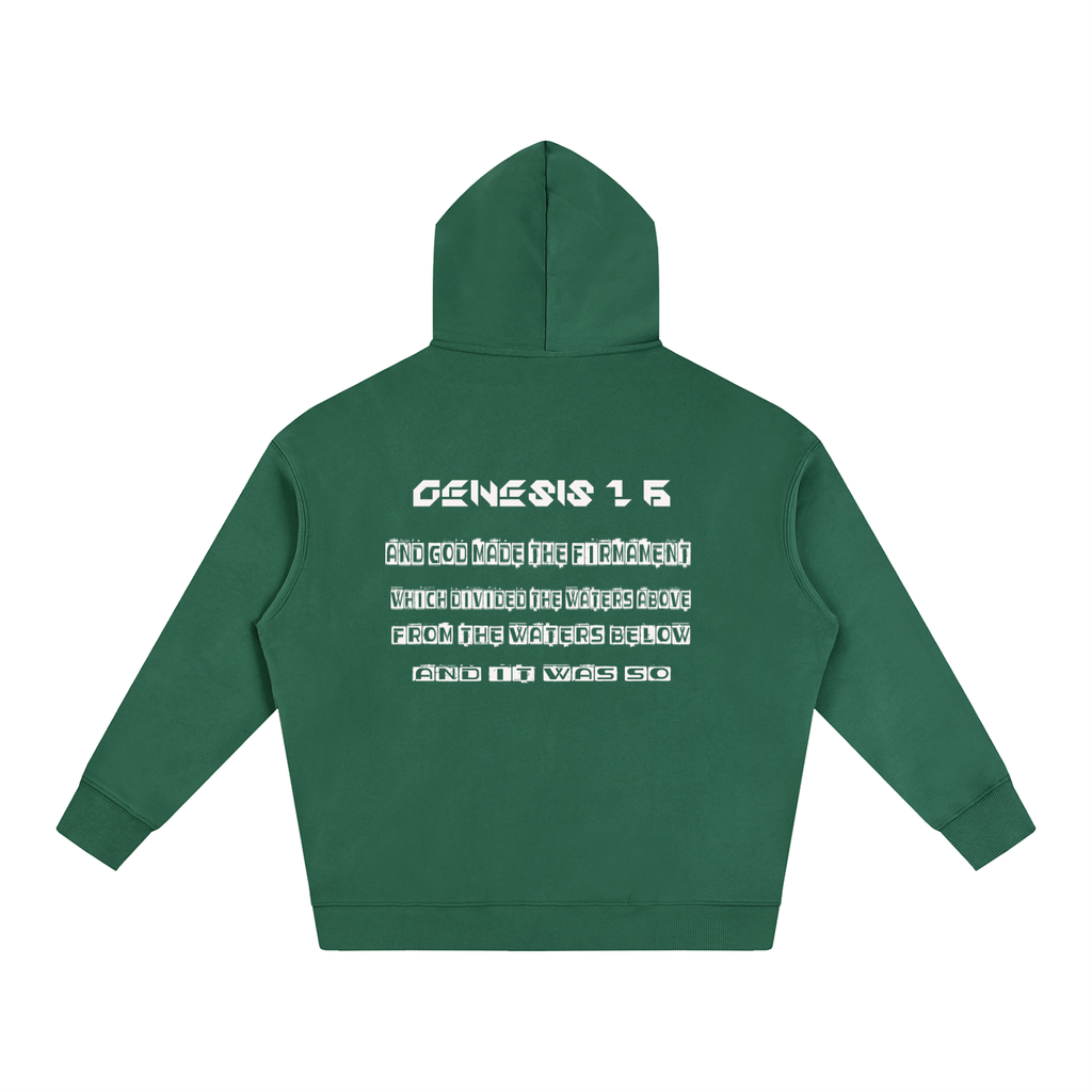 Flat Earth Oversize Fleeced Hoodie - KR Woke Wear
