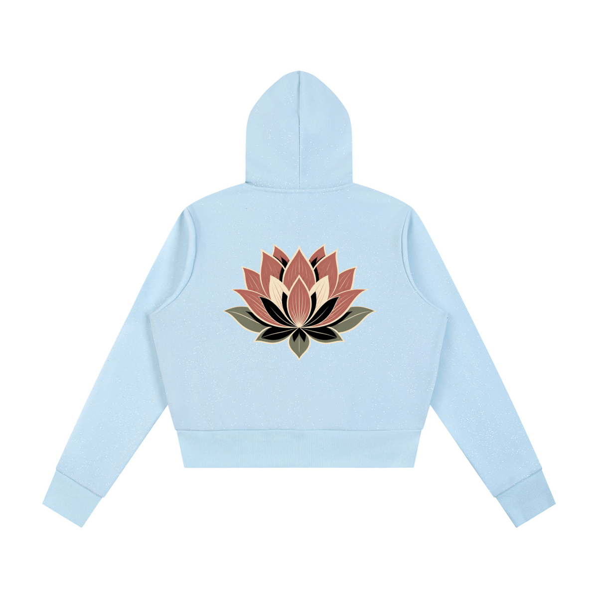 Lotus Women's Sparkles Fleece Full Zip Hoodie - KR Woke Wear