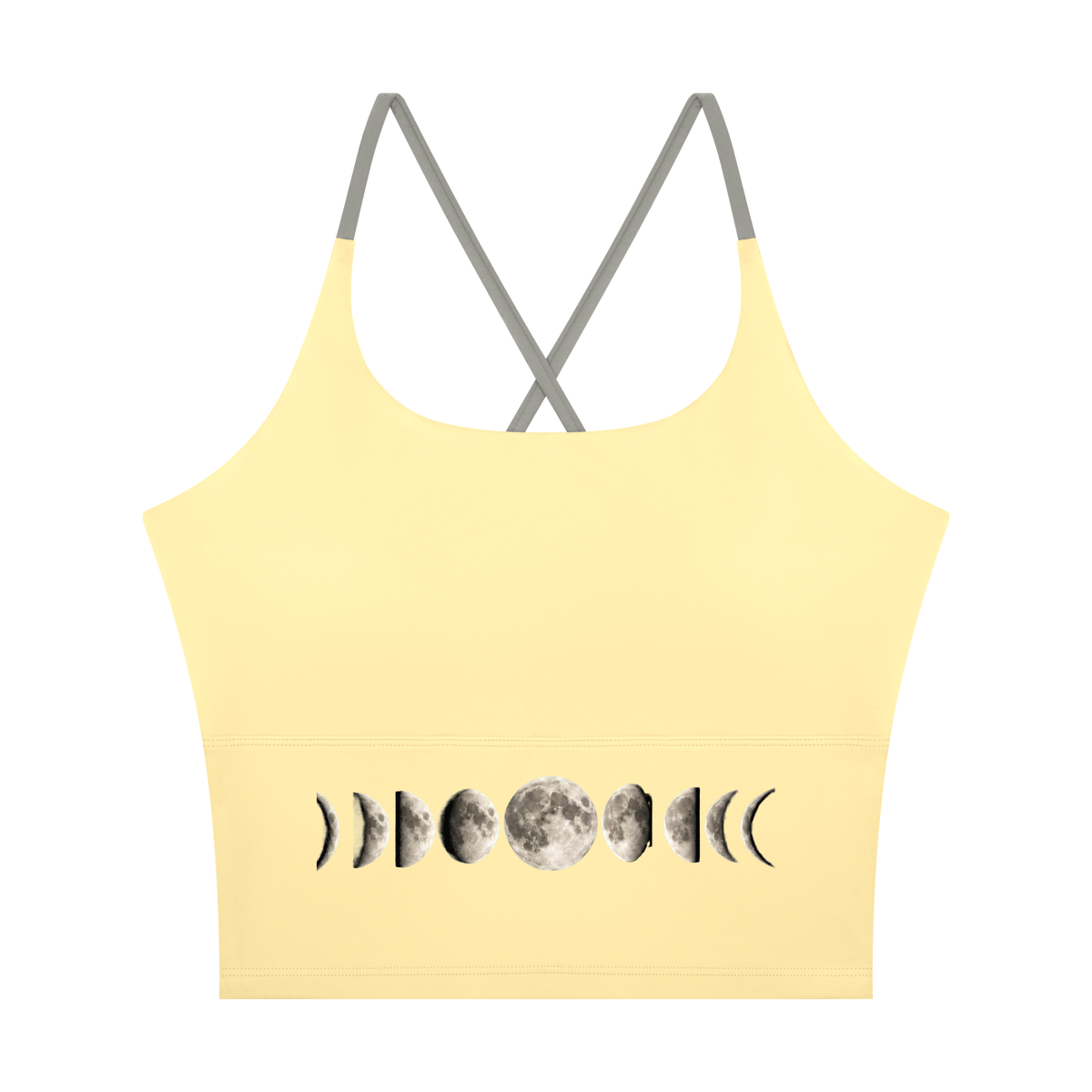 Moon Phases Women's Color Block Yoga Tank Top - KR Woke Wear