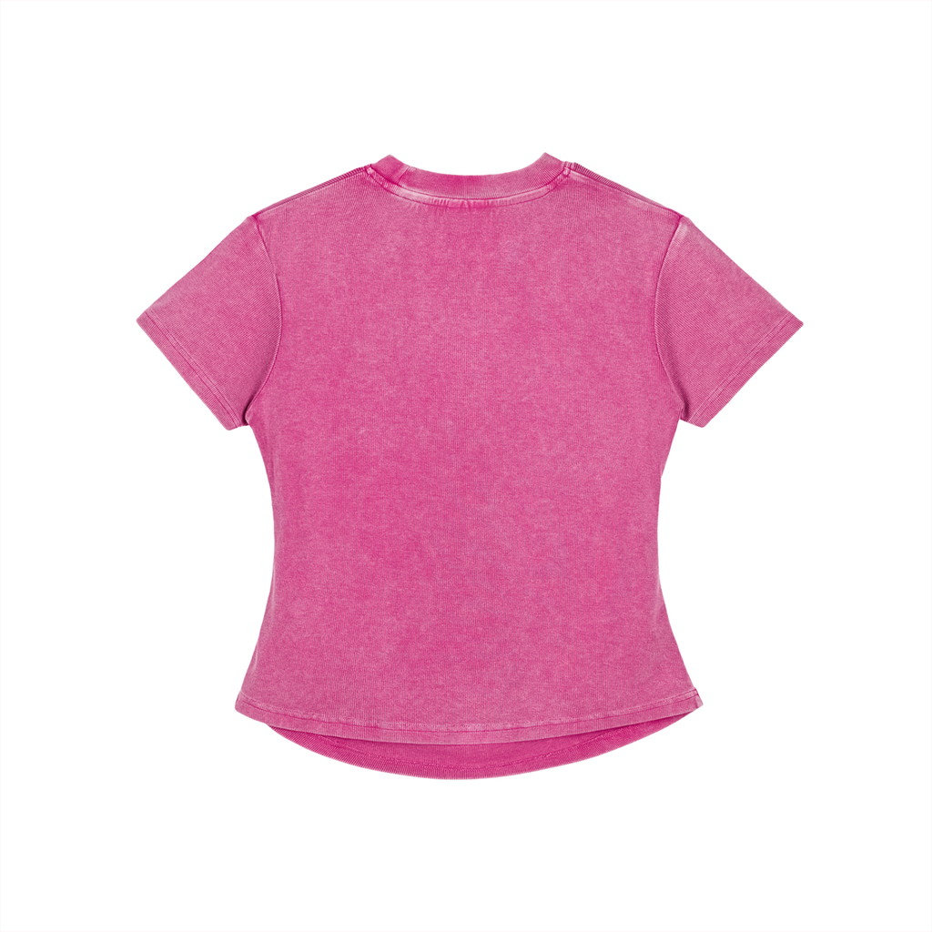 Lotus Vintage Washed Bodycon Cotton T-Shirt - KR Woke Wear