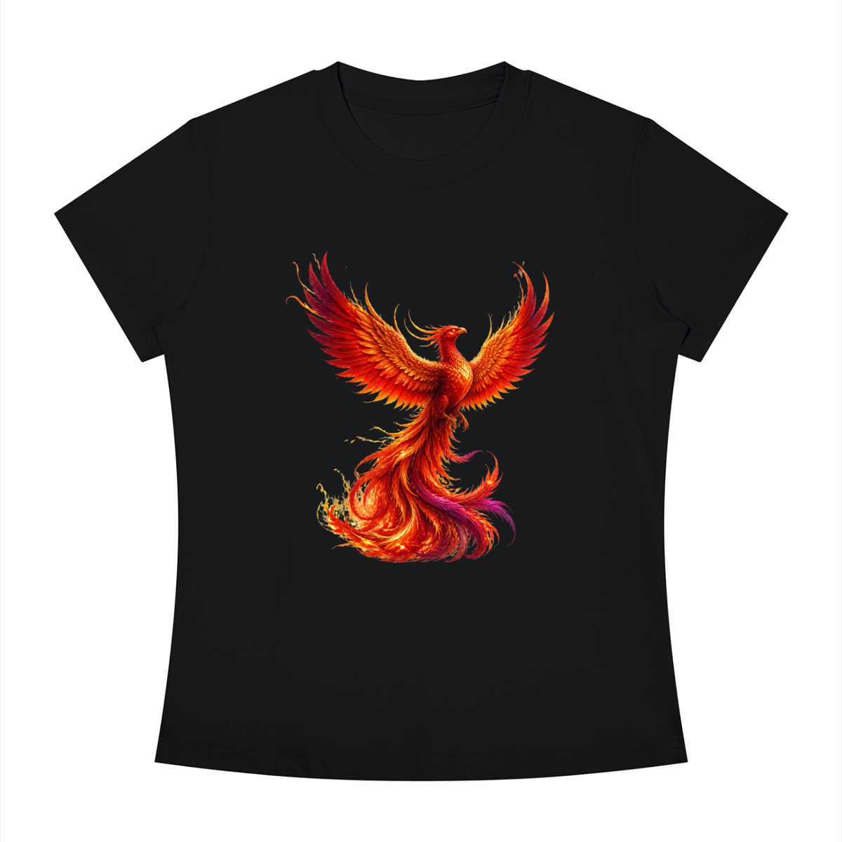 Phoenix Women's Slim Fit Crewneck T-Shirt - KR Woke Wear