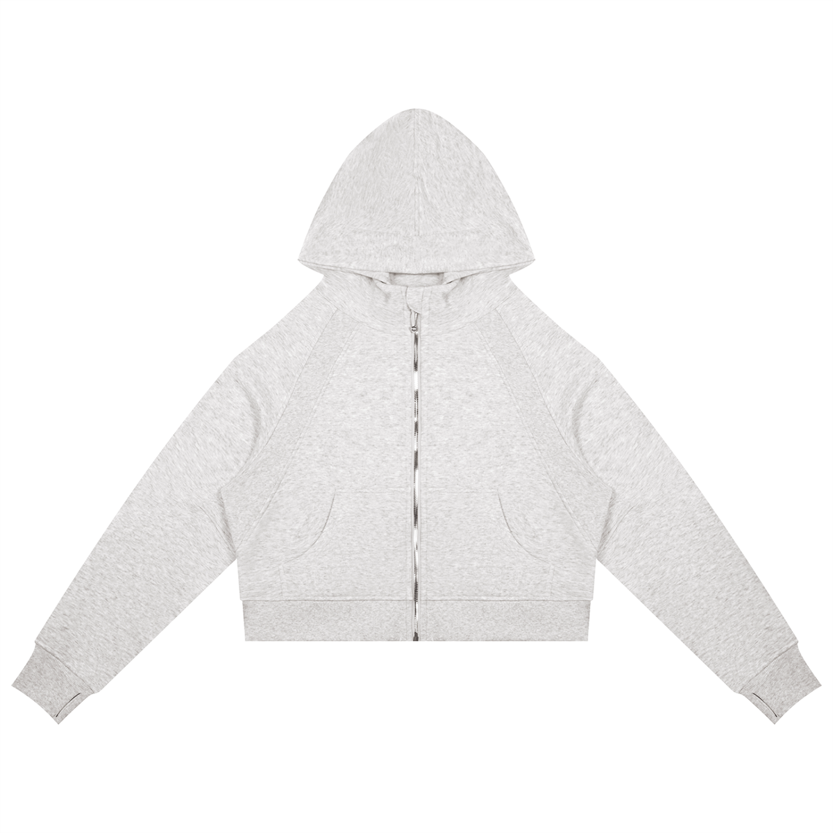 Butterfly Cropped Zip-Through Hoodie - KR Woke Wear