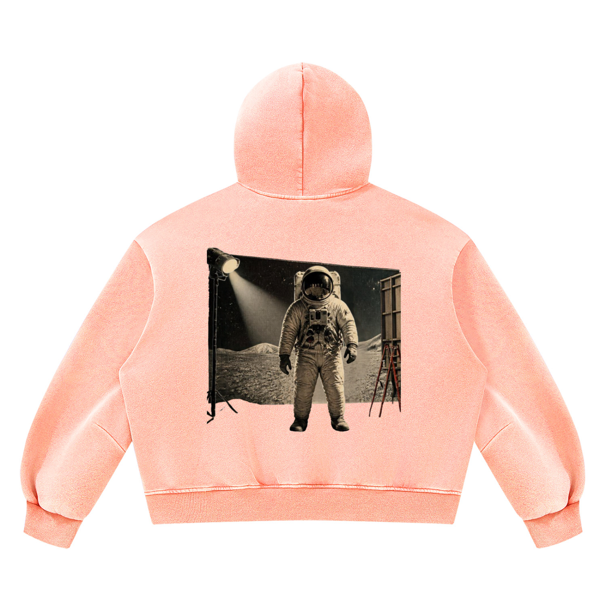Woke AF Unisex Vintage Wash Boxy Fleece Hoodie - KR Woke Wear