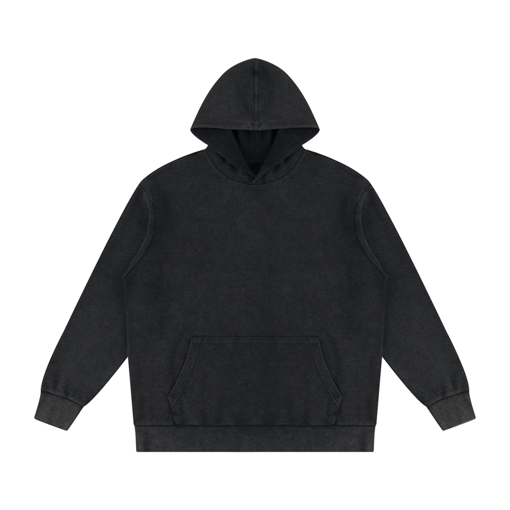 Pot Leaf Mineral Wash Oversized Hoodie - KR Woke Wear