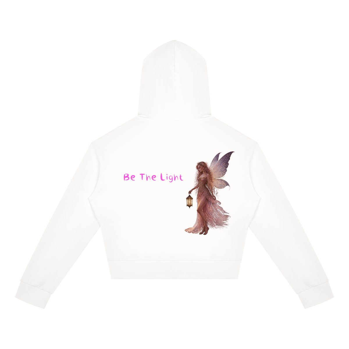 Light Fairy Women's Crop Full Zip Hoodie - KR Woke Wear