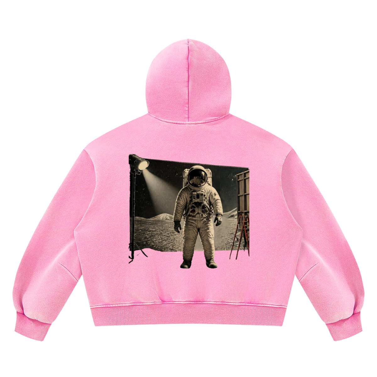 Woke AF Unisex Vintage Wash Boxy Fleece Hoodie - KR Woke Wear