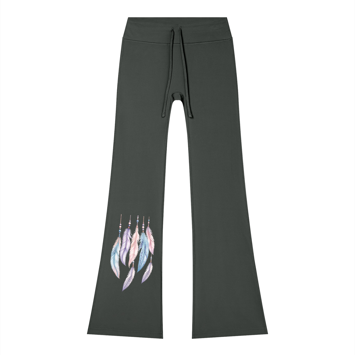 Women’s Flared Drawstring Yoga Pants - KR Woke Wear