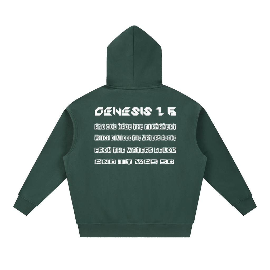 Flat Earth Essential Oversized Boxy Fit Fleece Hoodie - KR Woke Wear