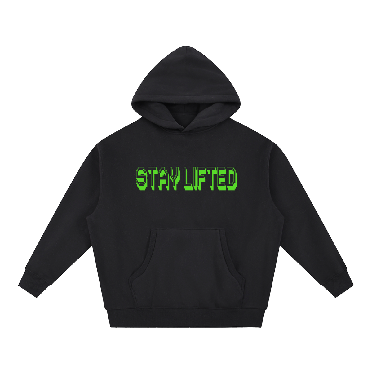 Stay Lifted Essential Oversized Boxy Fit Fleece Hoodie - KR Woke Wear