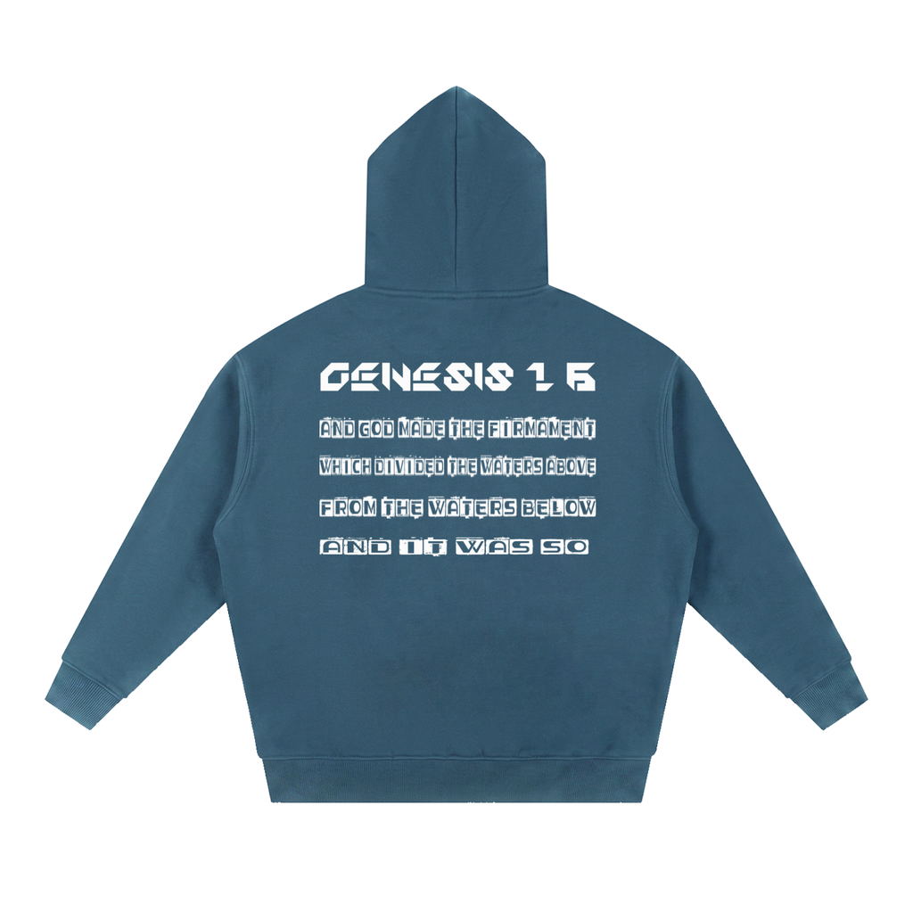 Flat Earth Essential Oversized Boxy Fit Fleece Hoodie - KR Woke Wear