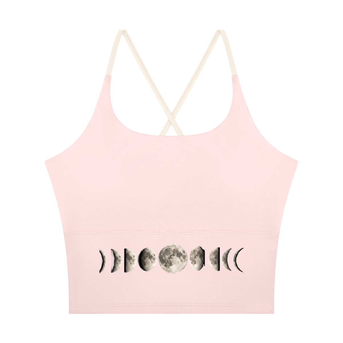 Moon Phases Women's Color Block Yoga Tank Top - KR Woke Wear