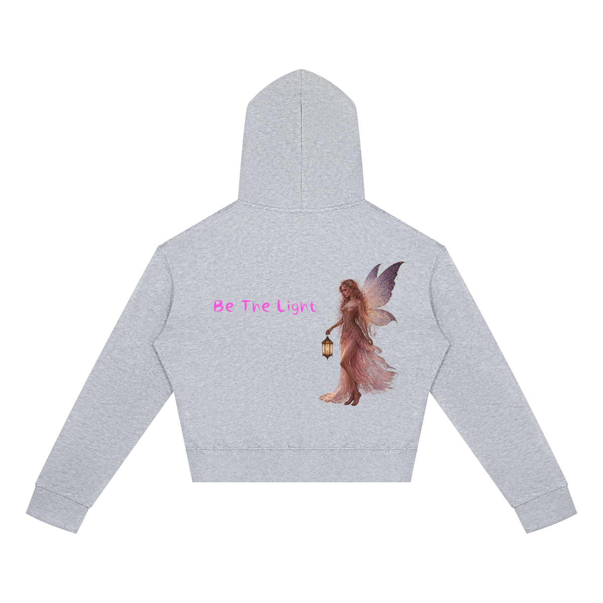 Light Fairy Women's Crop Full Zip Hoodie - KR Woke Wear