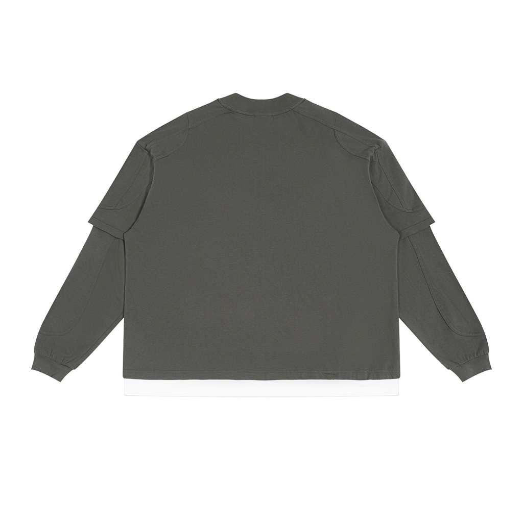 Pot Leaf Paneled Layer Color Block T-Shirt - KR Woke Wear