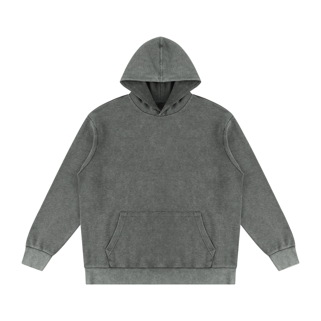 Pot Leaf Mineral Wash Oversized Hoodie - KR Woke Wear