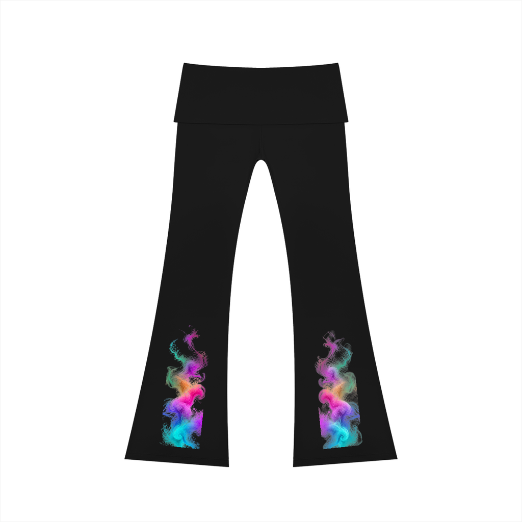 Women's High Rise Flared Yoga Pants - KR Woke Wear