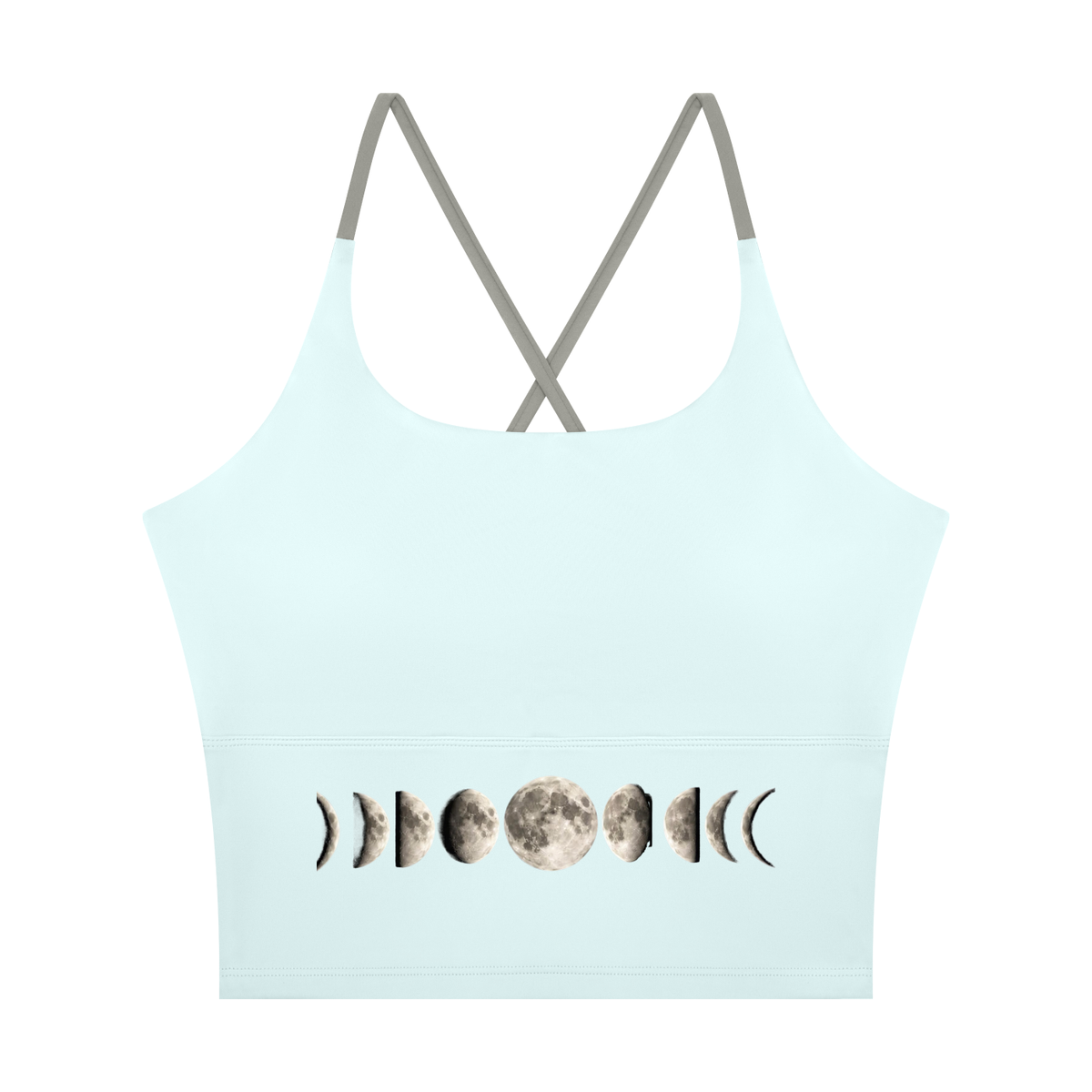 Moon Phases Women's Color Block Yoga Tank Top - KR Woke Wear
