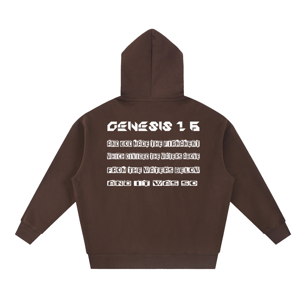 Flat Earth Essential Oversized Boxy Fit Fleece Hoodie - KR Woke Wear