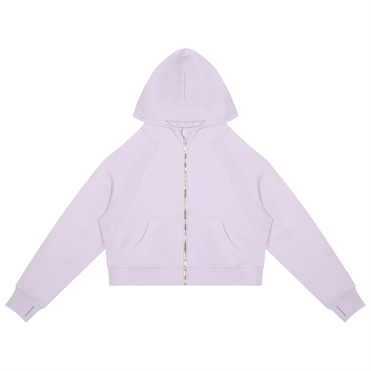 Butterfly Cropped Zip-Through Hoodie - KR Woke Wear