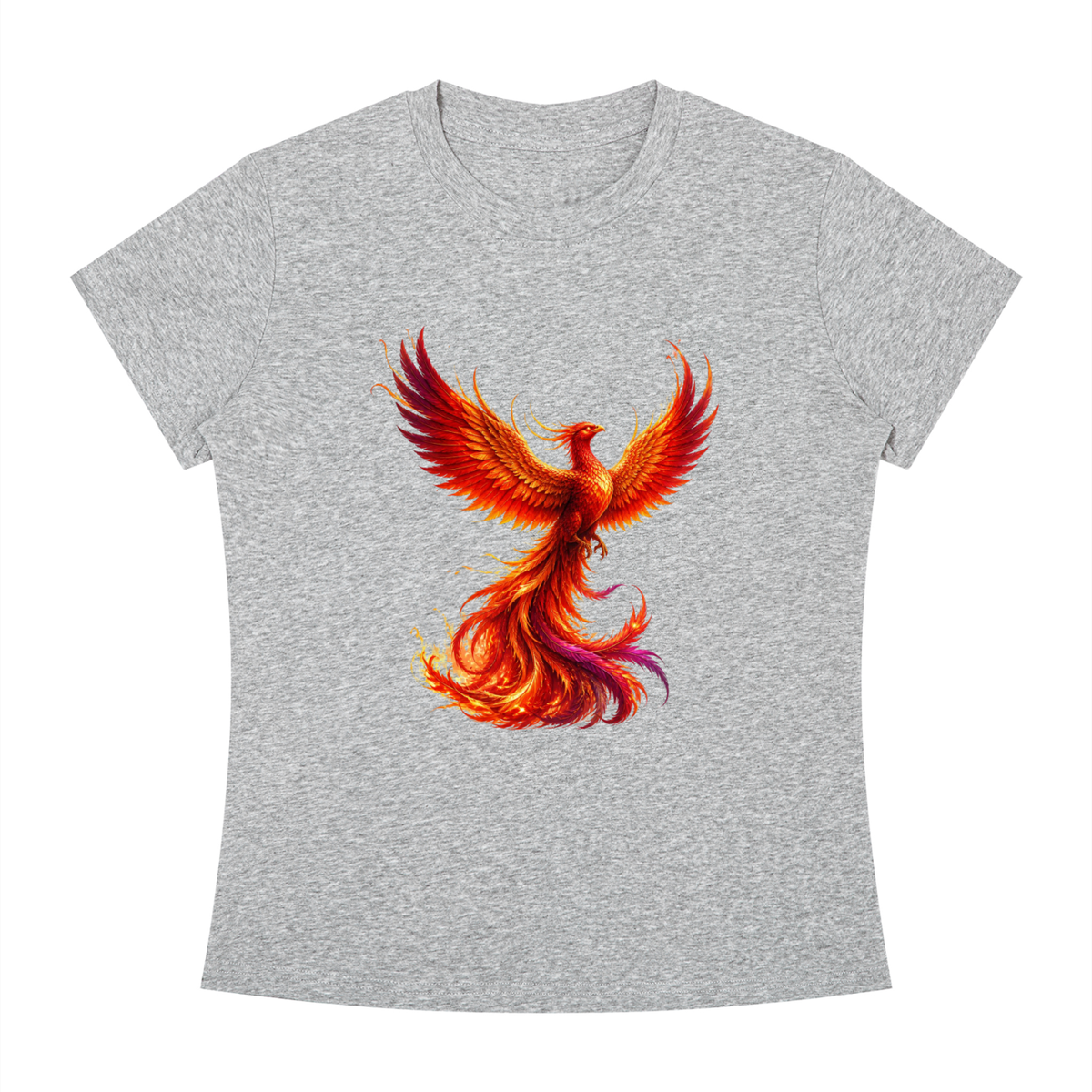 Phoenix Women's Slim Fit Crewneck T-Shirt - KR Woke Wear