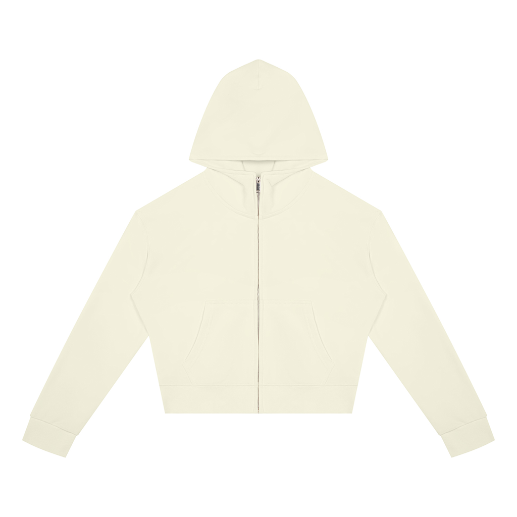 Light Fairy Women's Crop Full Zip Hoodie - KR Woke Wear