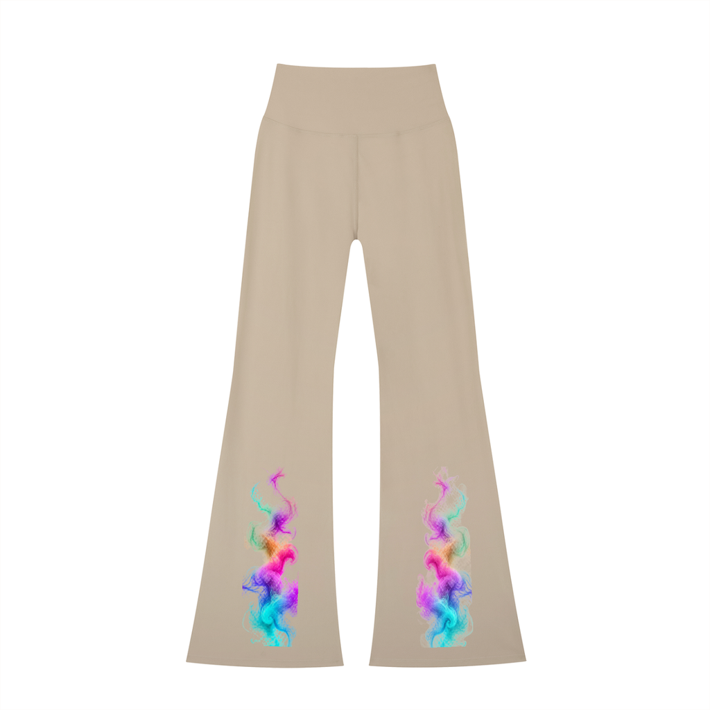 Women's High-Waisted Flare Leggings - KR Woke Wear