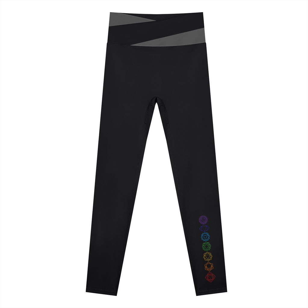Chakra Women's Color Block Yoga Leggings - KR Woke Wear