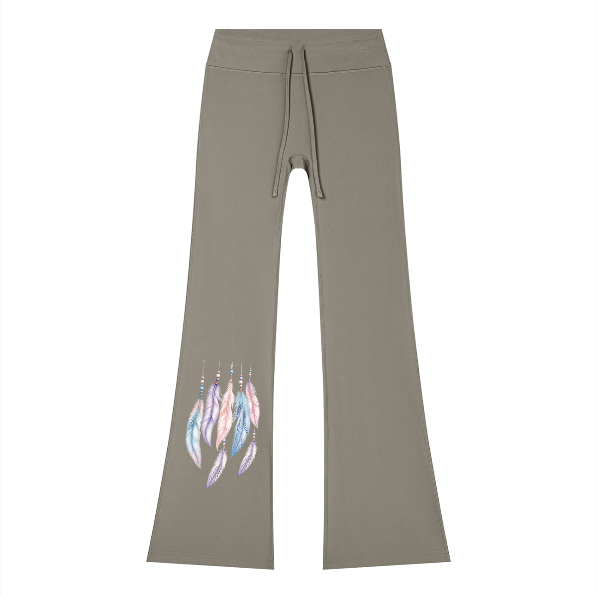 Women’s Flared Drawstring Yoga Pants - KR Woke Wear