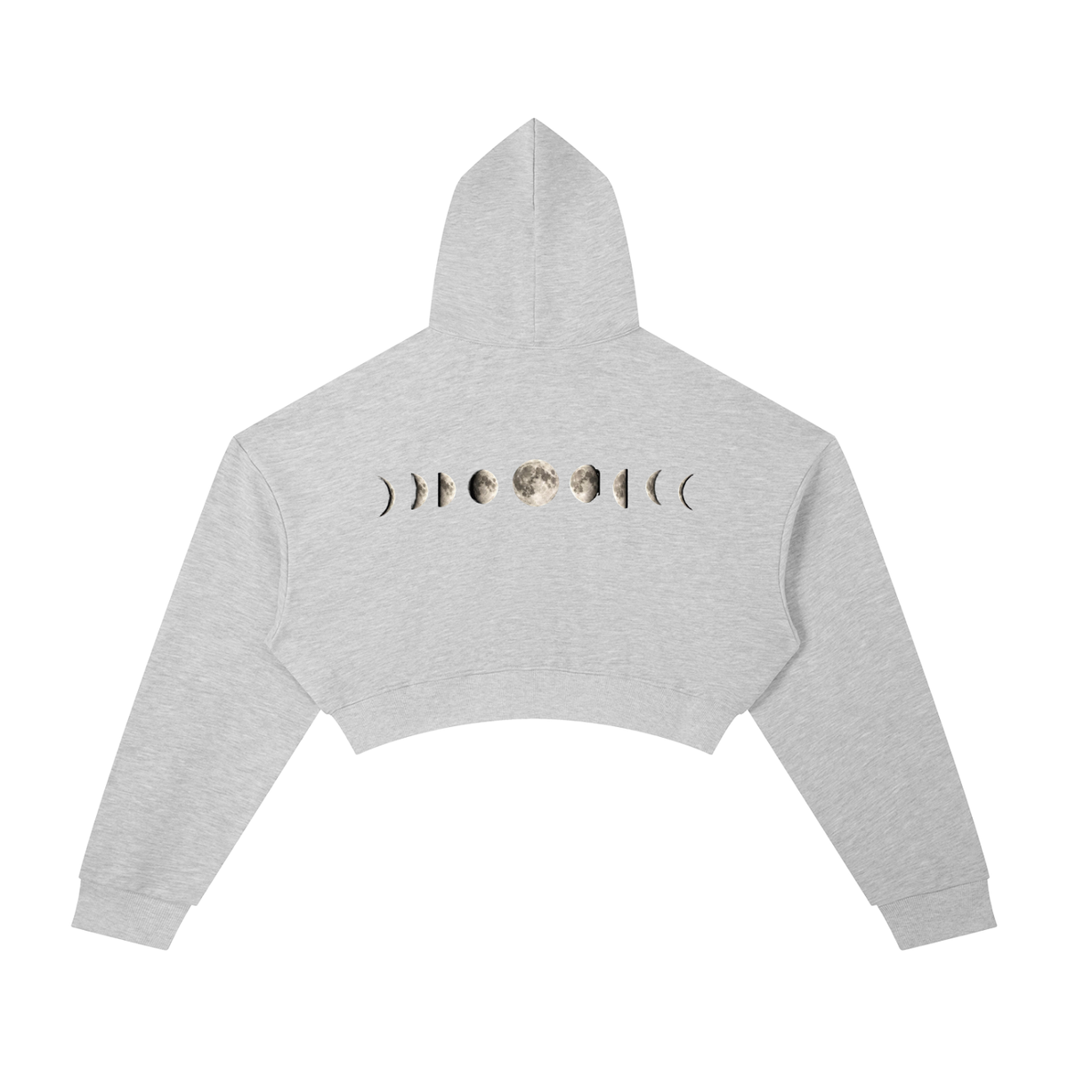 Moon Phases Essential Cropped Hoodie - KR Woke Wear