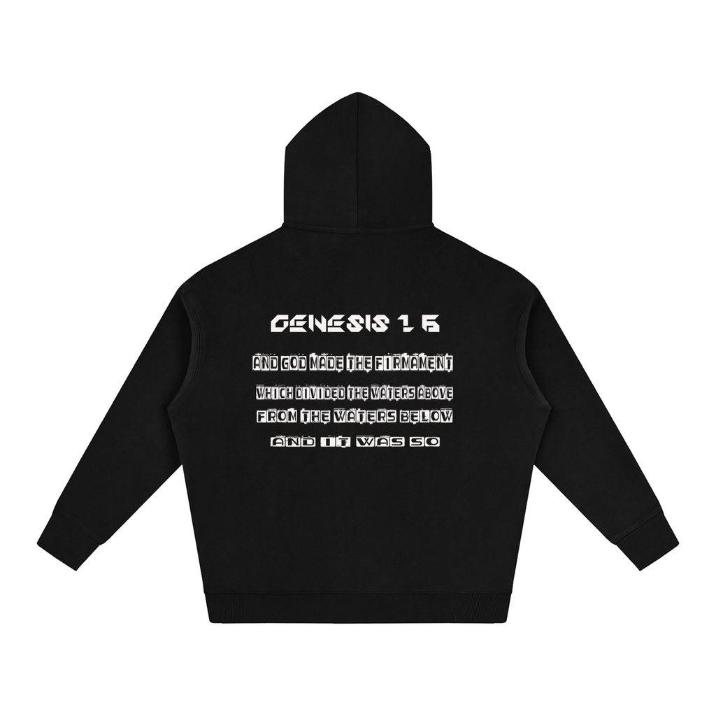 Flat Earth Oversize Fleeced Hoodie - KR Woke Wear