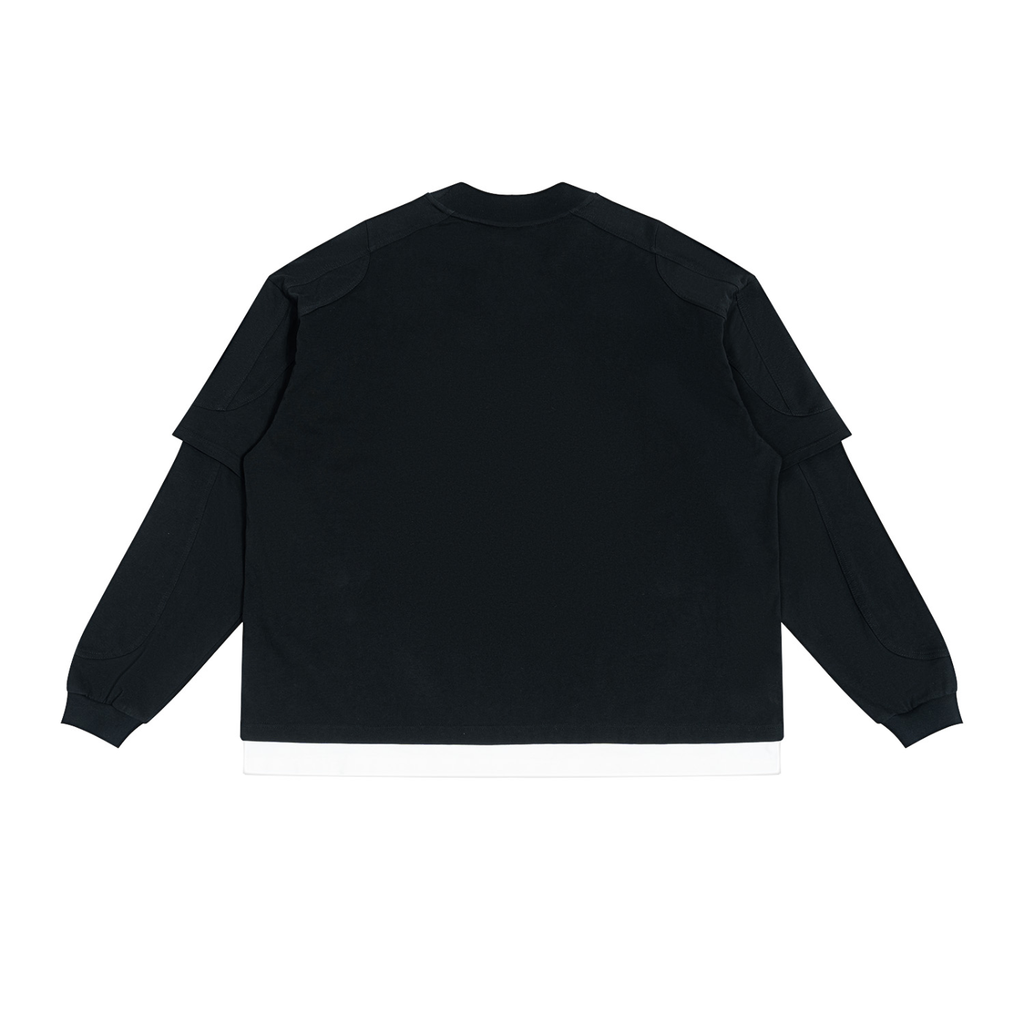 Pot Leaf Paneled Layer Color Block T-Shirt - KR Woke Wear