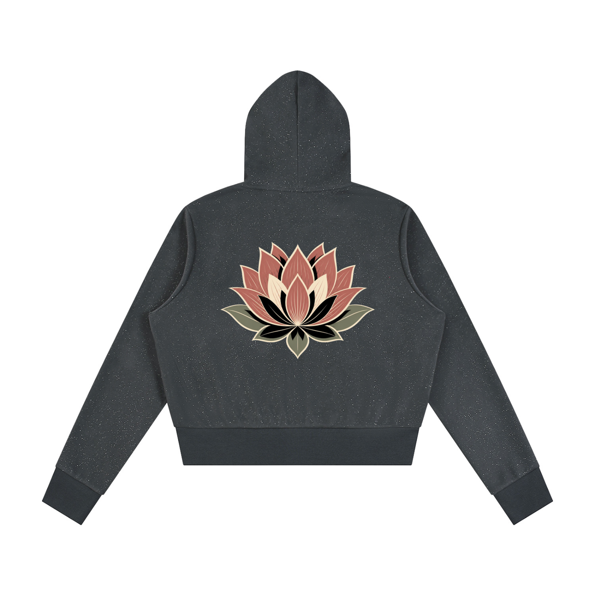 Lotus Women's Sparkles Fleece Full Zip Hoodie - KR Woke Wear