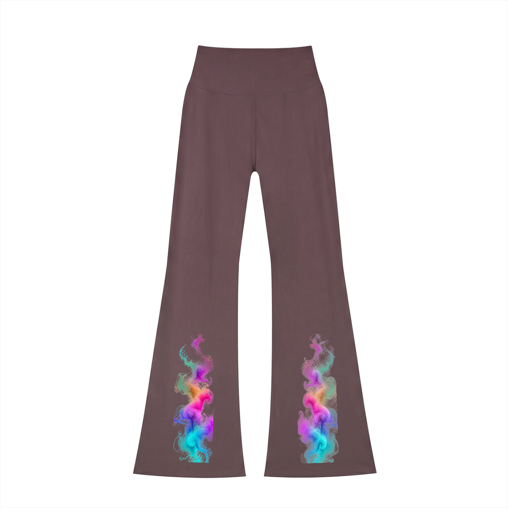 Women's High-Waisted Flare Leggings - KR Woke Wear