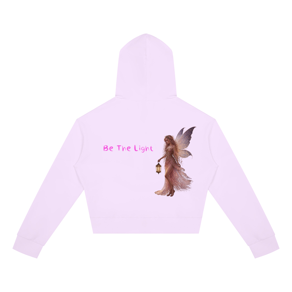 Light Fairy Women's Crop Full Zip Hoodie - KR Woke Wear