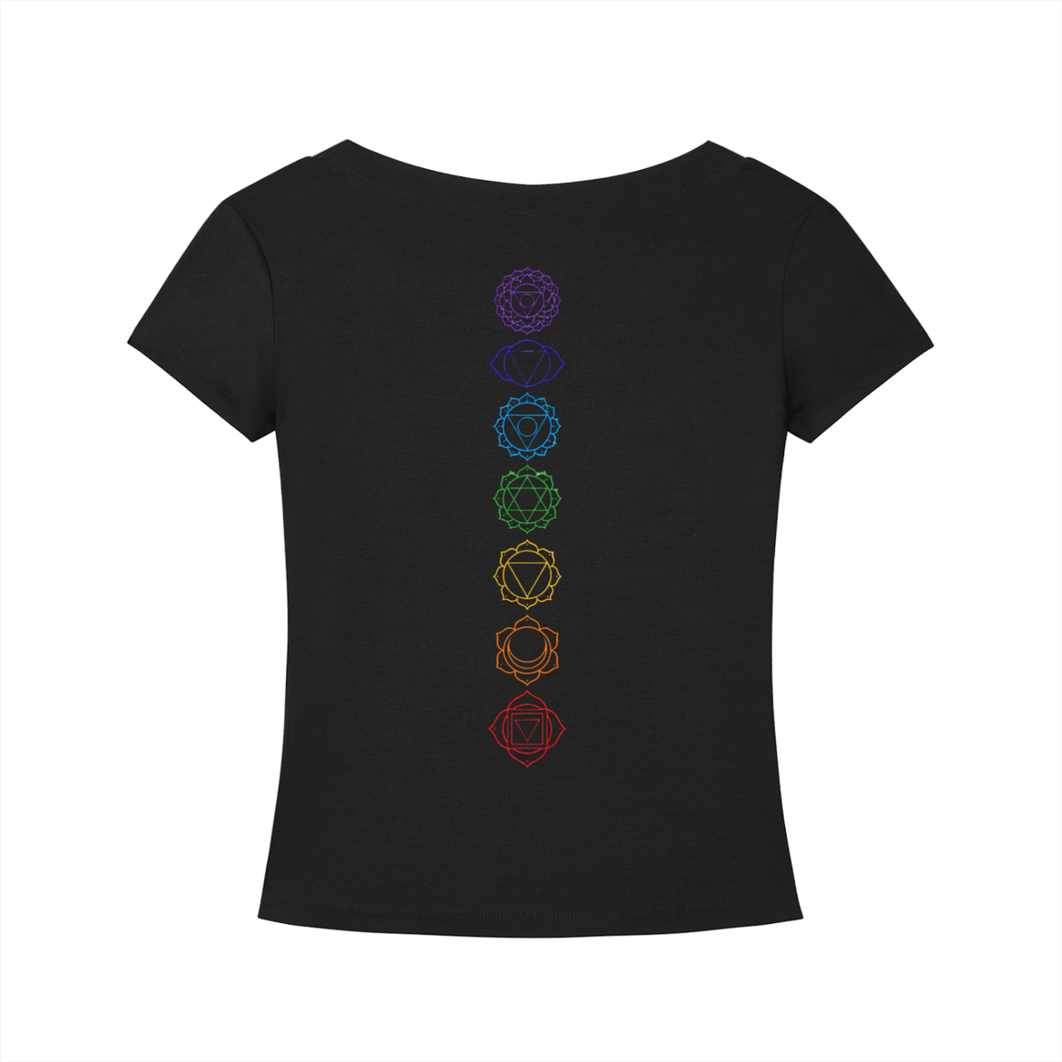 VIBRATE HIGHER — Black V-Neck T-Shirt - KR Woke Wear