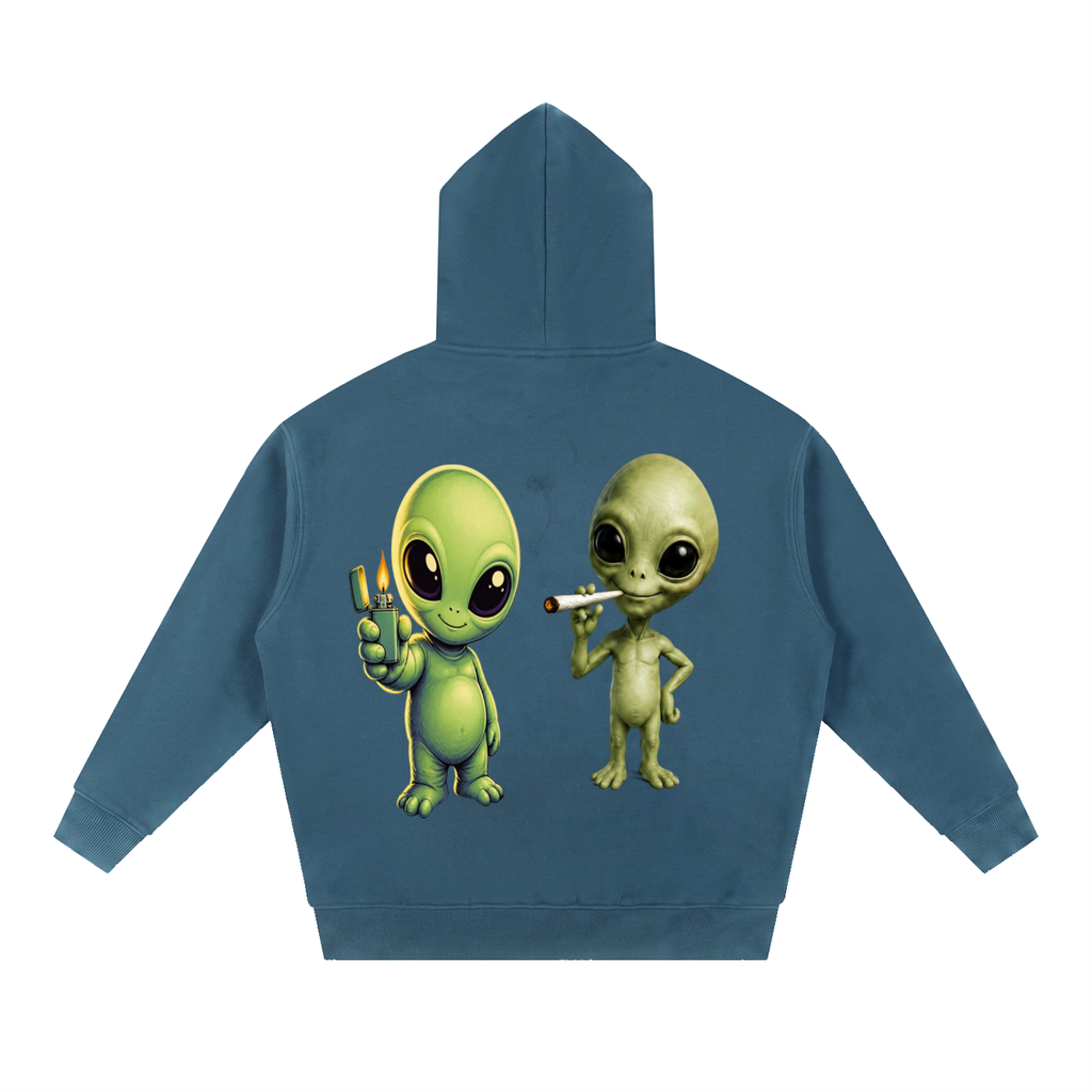 Stay Lifted Essential Oversized Boxy Fit Fleece Hoodie - KR Woke Wear