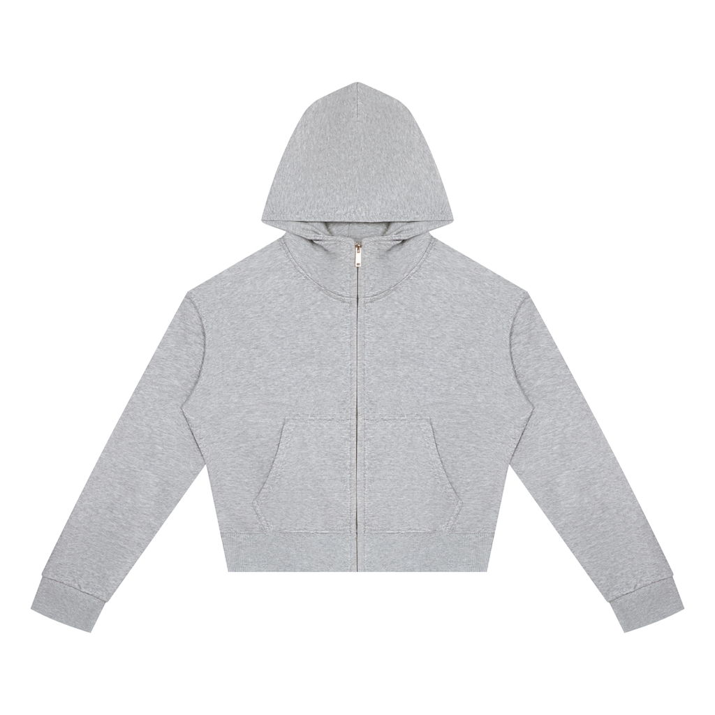 Light Fairy Women's Crop Full Zip Hoodie - KR Woke Wear