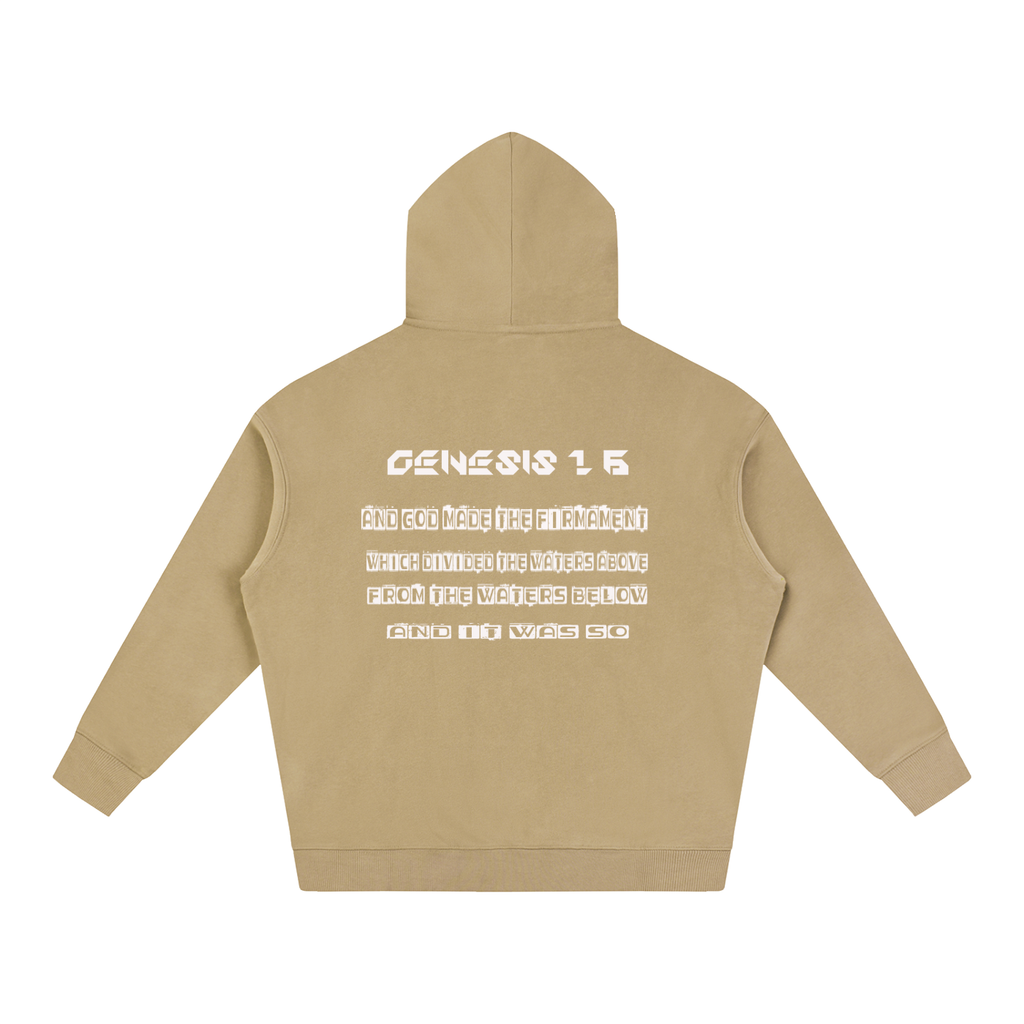Flat Earth Oversize Fleeced Hoodie - KR Woke Wear