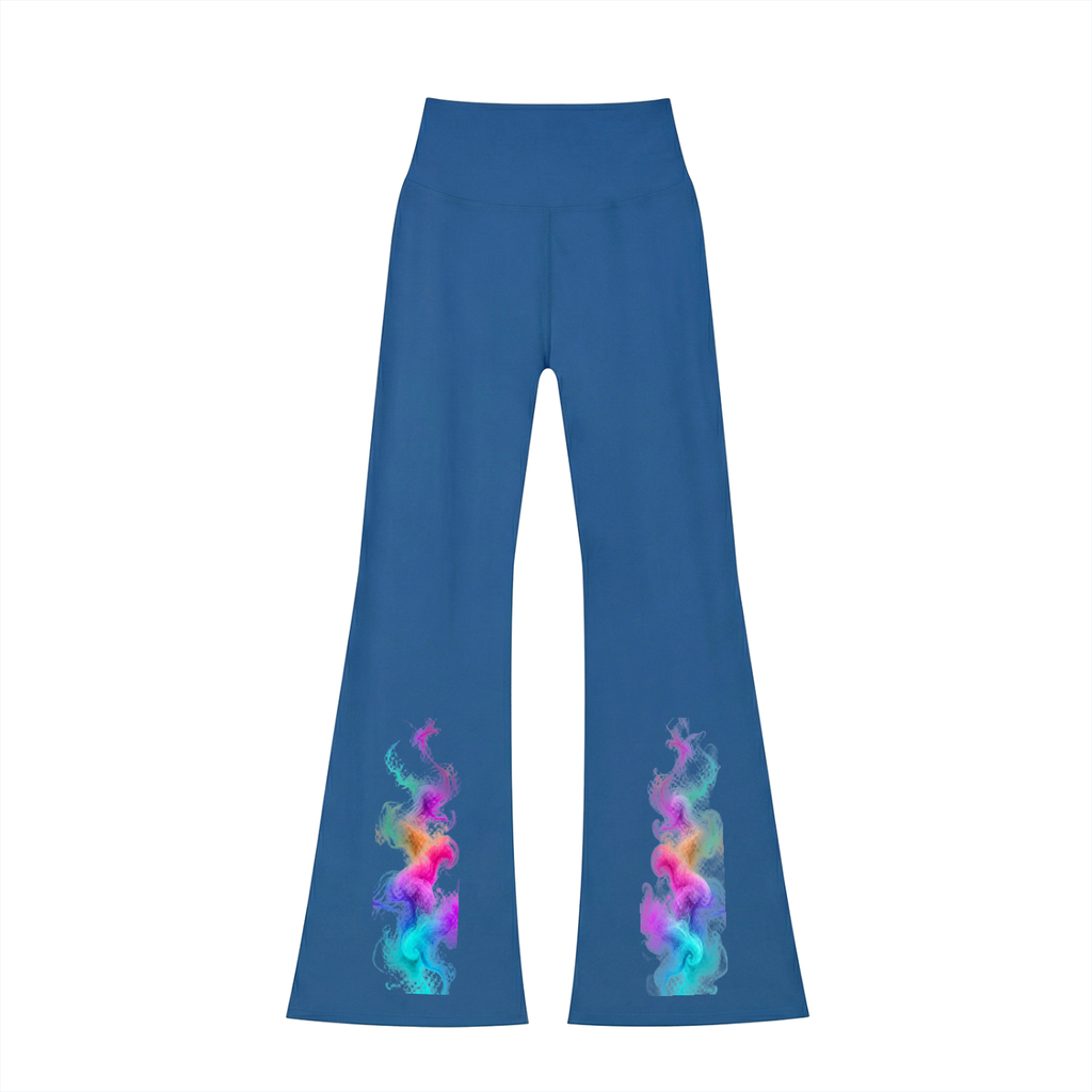 Women's High-Waisted Flare Leggings - KR Woke Wear