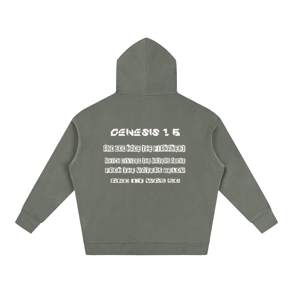 Flat Earth Oversize Fleeced Hoodie - KR Woke Wear