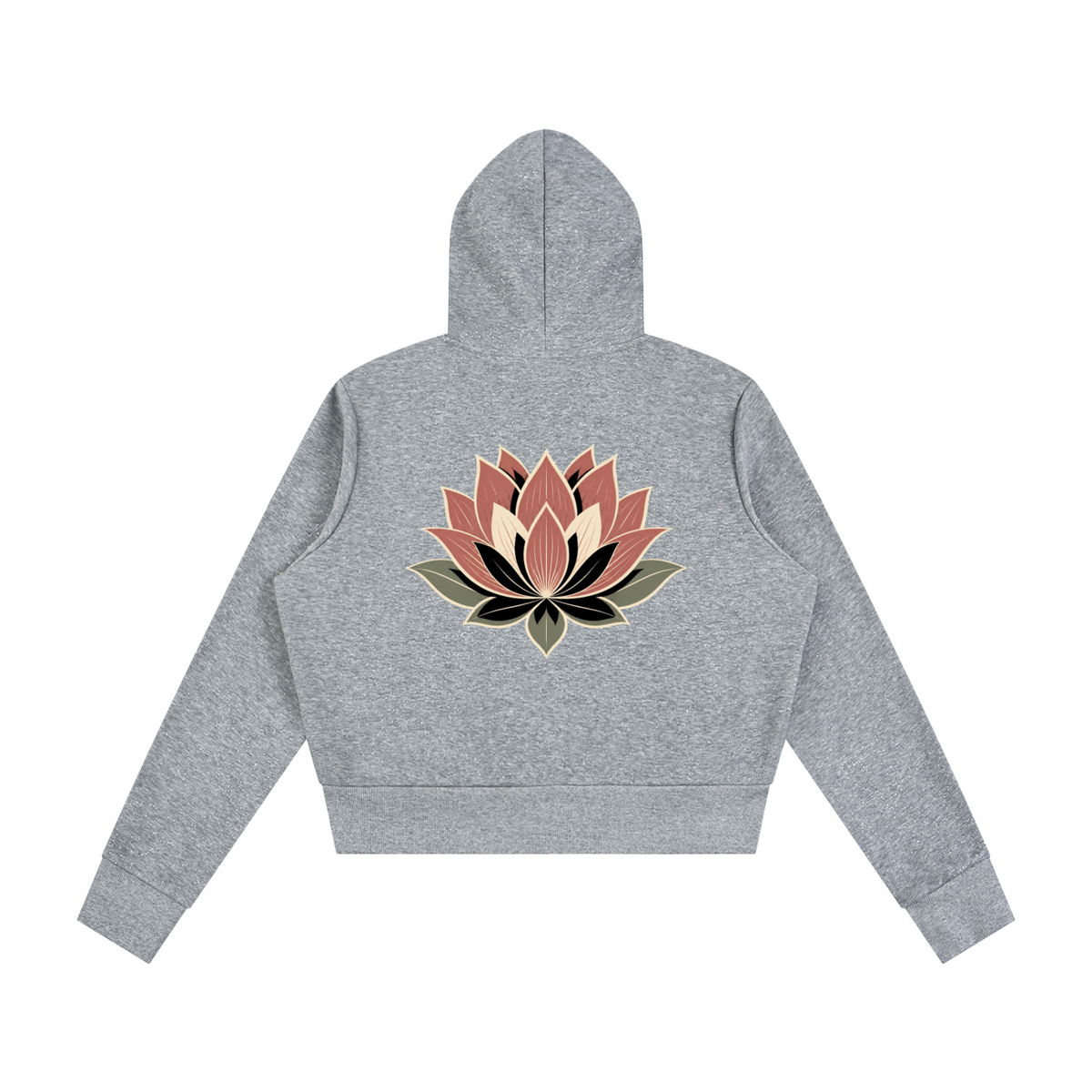 Lotus Women's Sparkles Fleece Full Zip Hoodie - KR Woke Wear