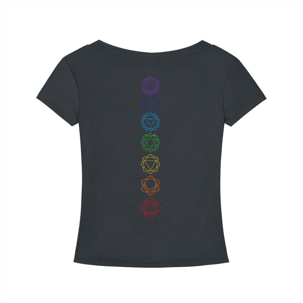 VIBRATE HIGHER — Black V-Neck T-Shirt - KR Woke Wear