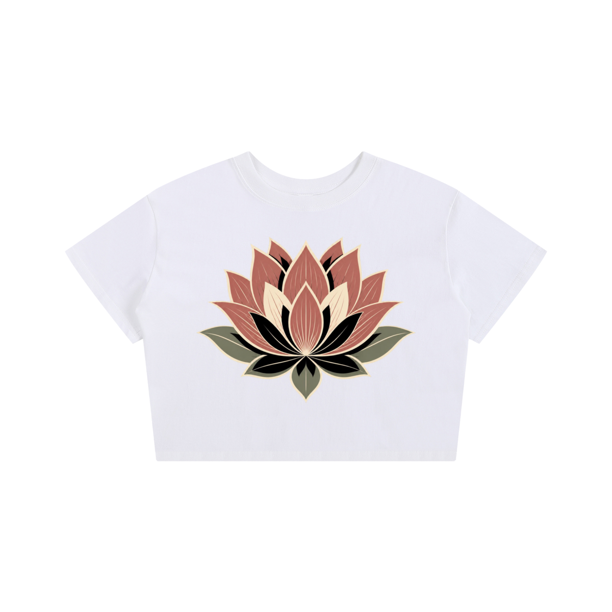 Lotus Baby Tee Seamless T-Shirt - 200 GSM - KR Woke Wear