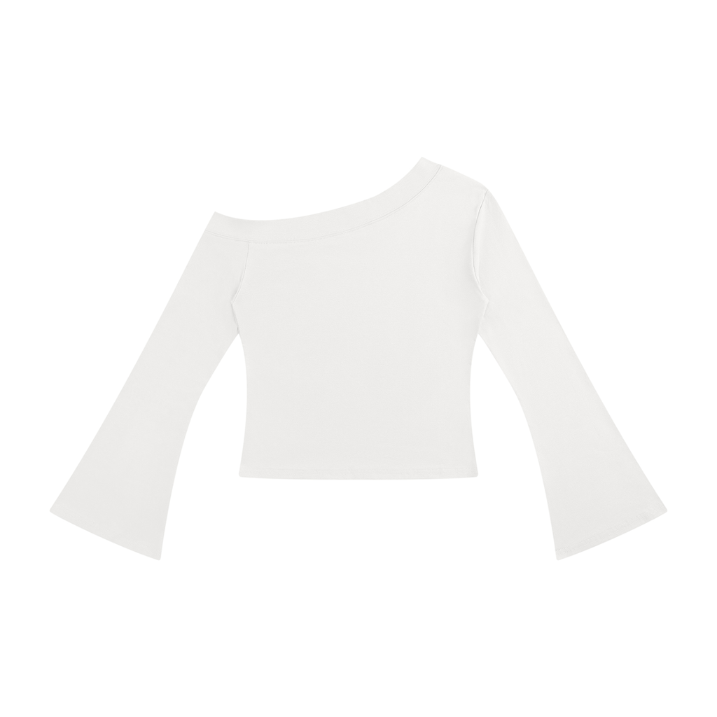 Women's Off-Shoulder Bell Sleeve T-Shirt - KR Woke Wear