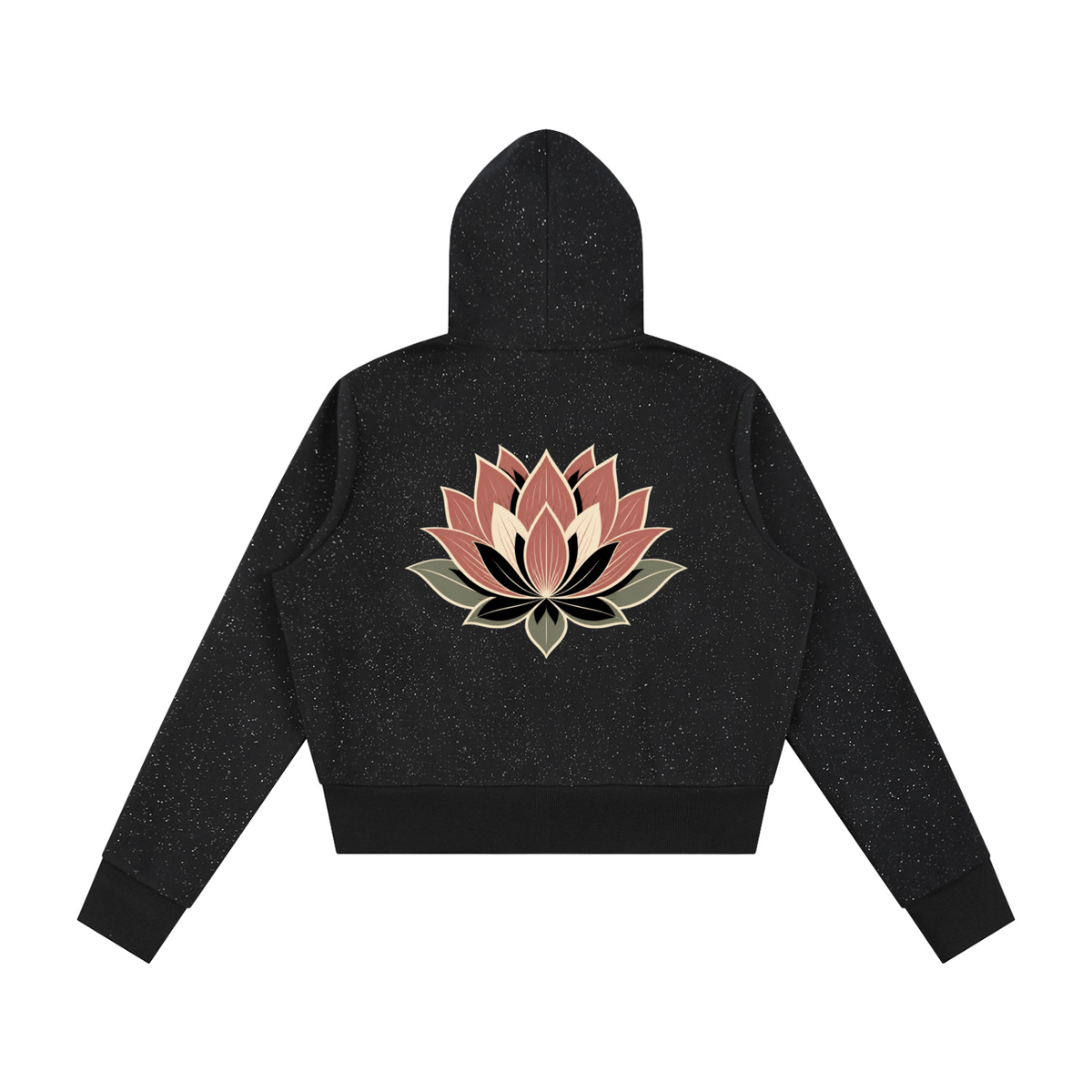 Lotus Women's Sparkles Fleece Full Zip Hoodie - KR Woke Wear