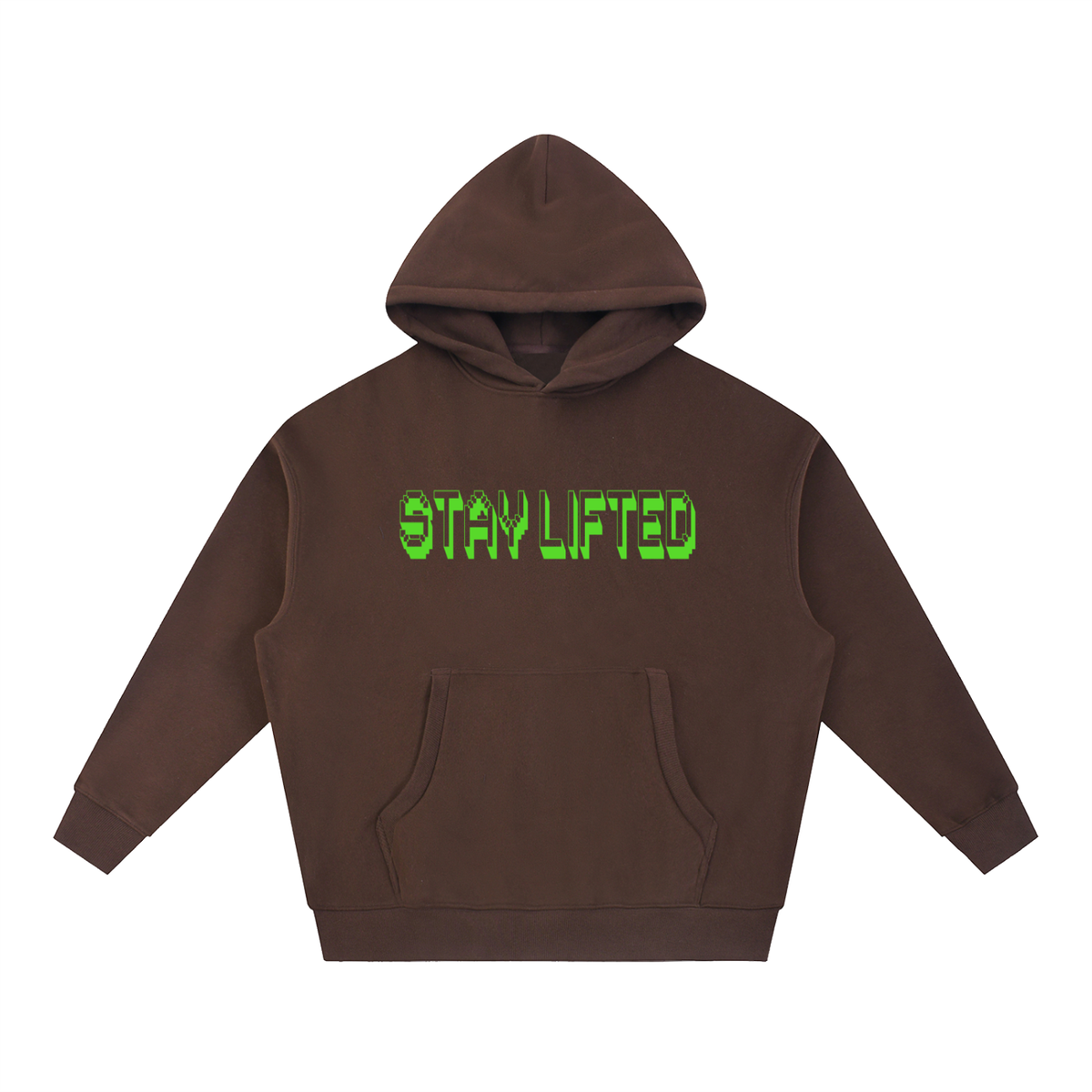 Stay Lifted Essential Oversized Boxy Fit Fleece Hoodie - KR Woke Wear