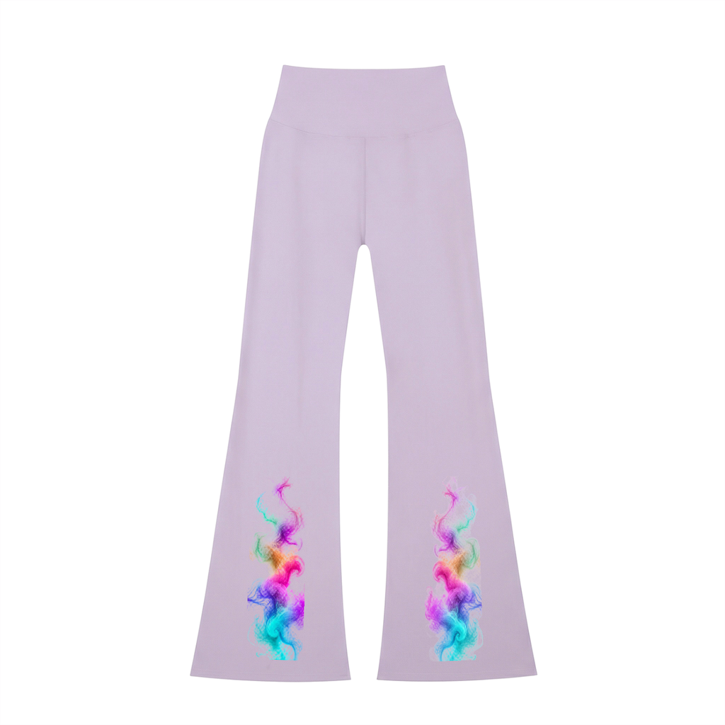 Women's High-Waisted Flare Leggings - KR Woke Wear