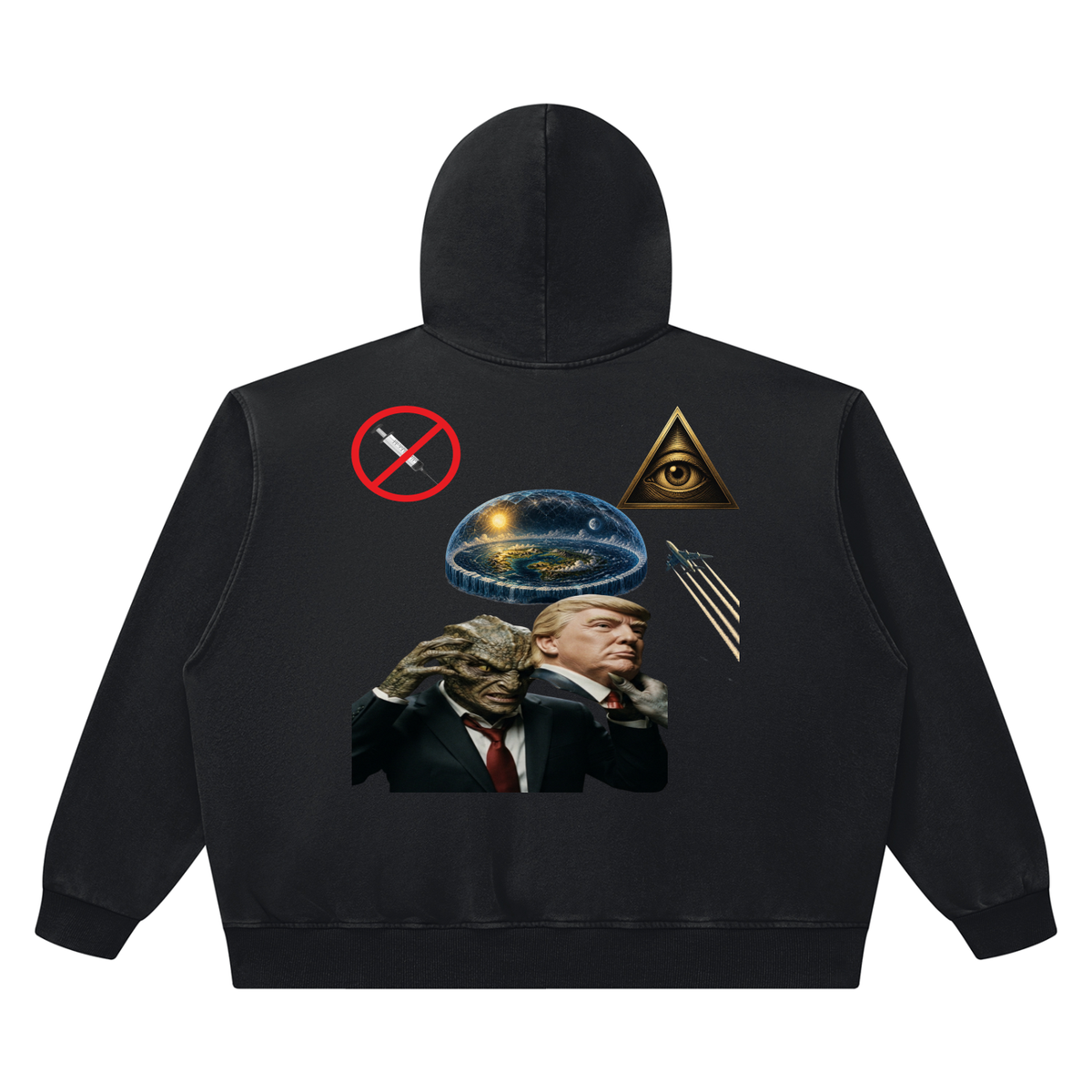 Woke AF 2 Unisex Heavyweight Vintage Wash Boxy Hoodie - KR Woke Wear