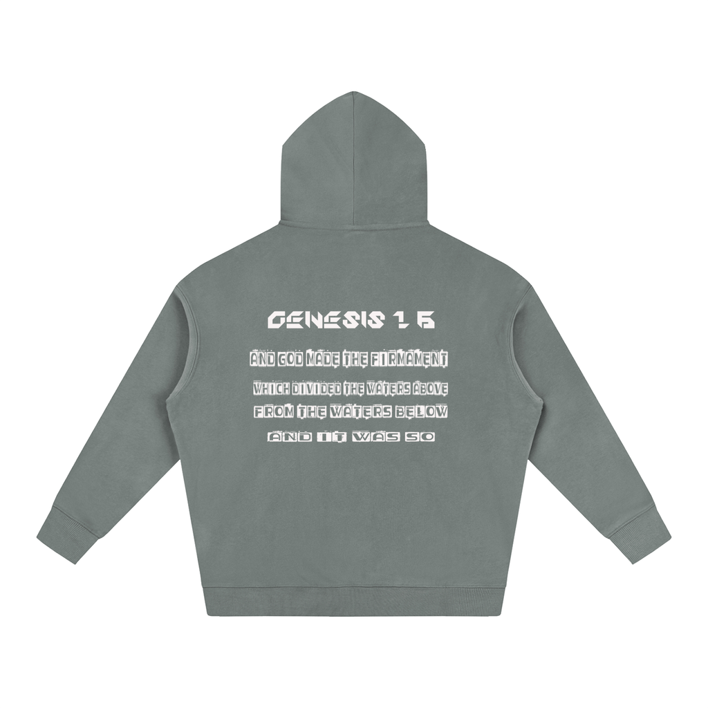 Flat Earth Oversize Fleeced Hoodie - KR Woke Wear