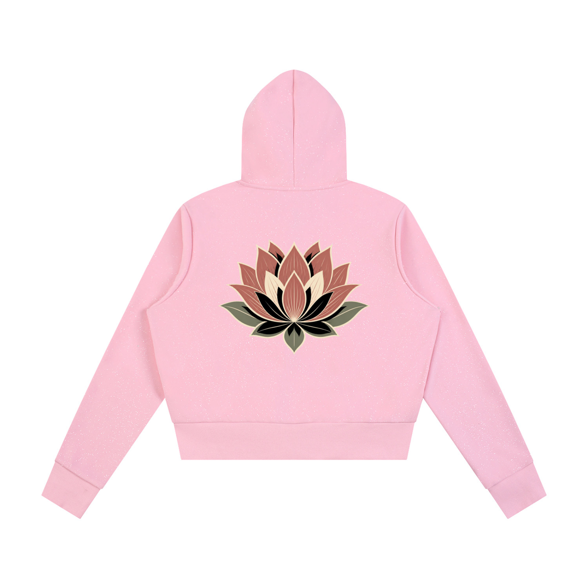 Lotus Women's Sparkles Fleece Full Zip Hoodie - KR Woke Wear